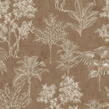 Zen Floral Paper Metallic Wallpaper Roll