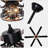 65 Inch Farmhouse Black Caged Ceiling Fan with Light, Rustic Reversible DC Motor Large Ceiling Fan For Living Room