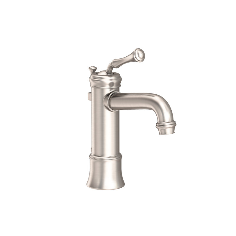 Astor Single Hole Bathroom Faucet with Drain Assembly, Satin Nickel (PVD)