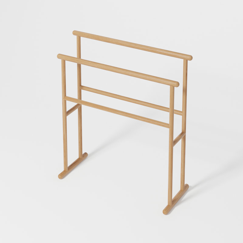 Iklim Wood 4 Towel Stand, Oak