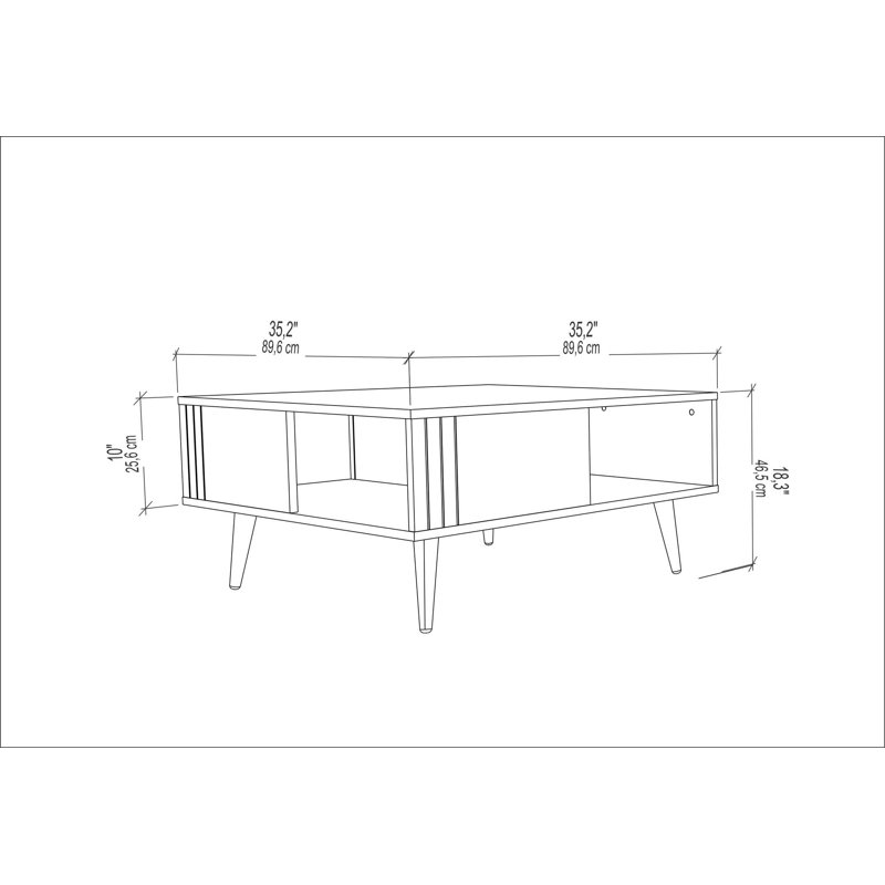 Table basse, Noyer