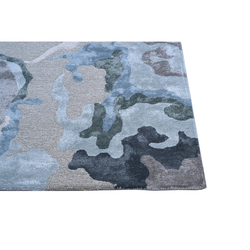 Tapis en laine / tencel touffeté à la main Nouvelle-Zélande, 7'9" x 9'9"