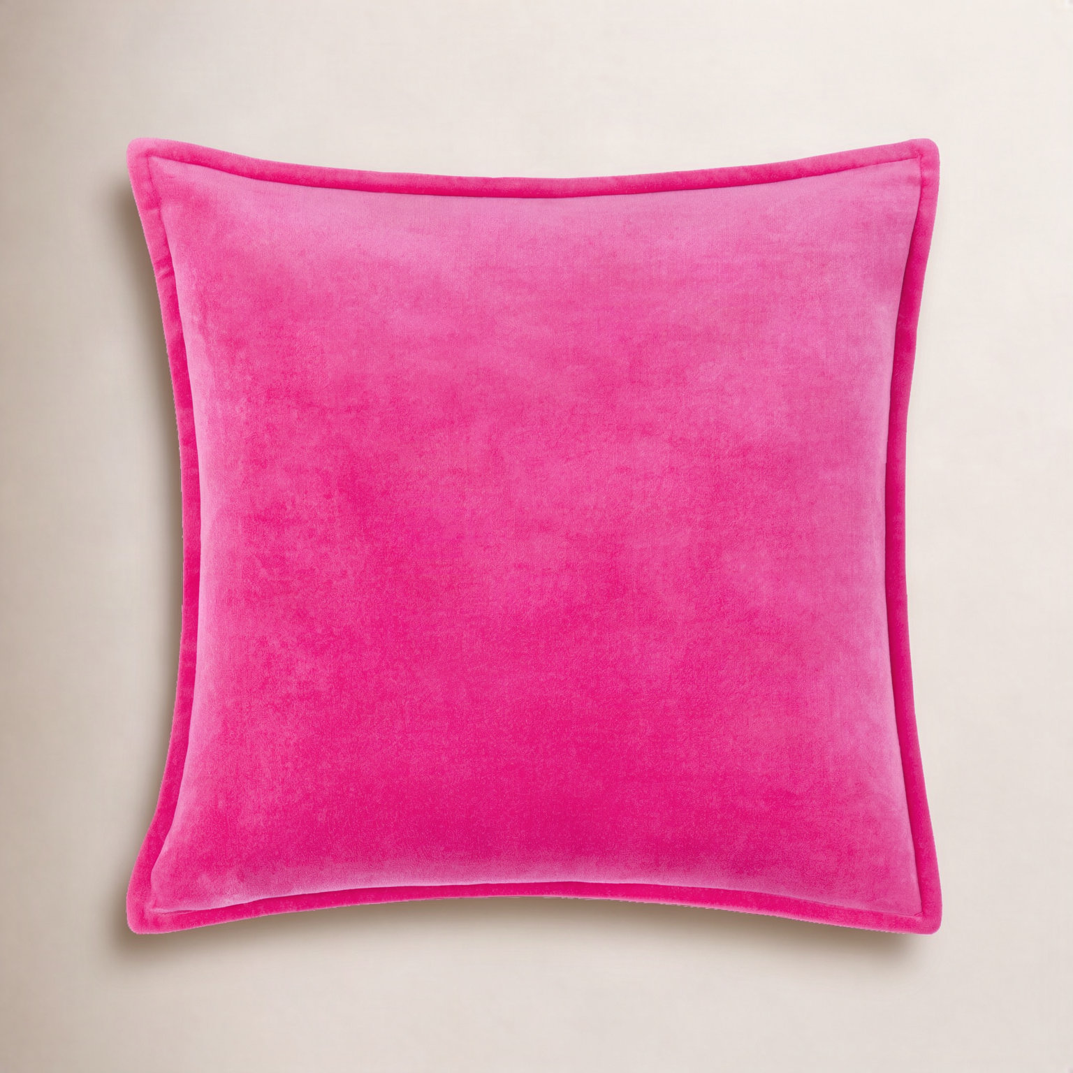 Edgar Pillow Cover, Square 20", Rose, Polyester/Polyfill