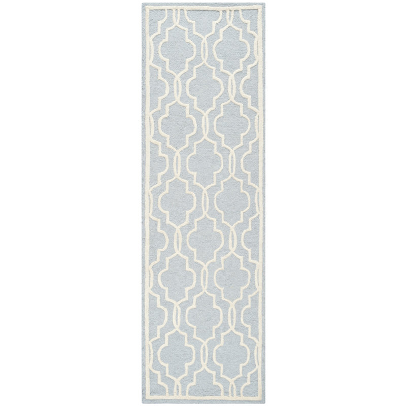 Tapis en laine touffeté à la main Cannen, Tapis de couloir 2 pi 6 po x 8 pi