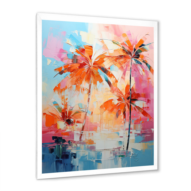 Floral Wall Art Living Room, H 40 po x l 30 po x P 1,5 po, Cadre photo blanc