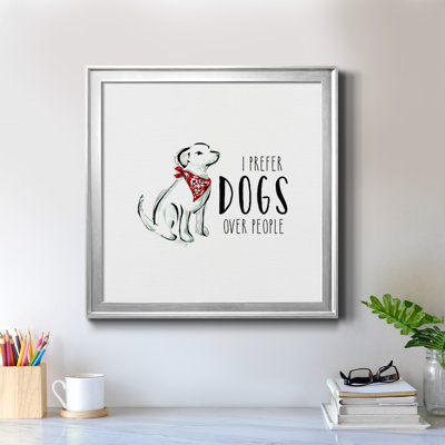 «Dogs over People», art textuel sur toile