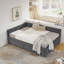 Structure de lit double capitonnée avec tiroirs-761687843
