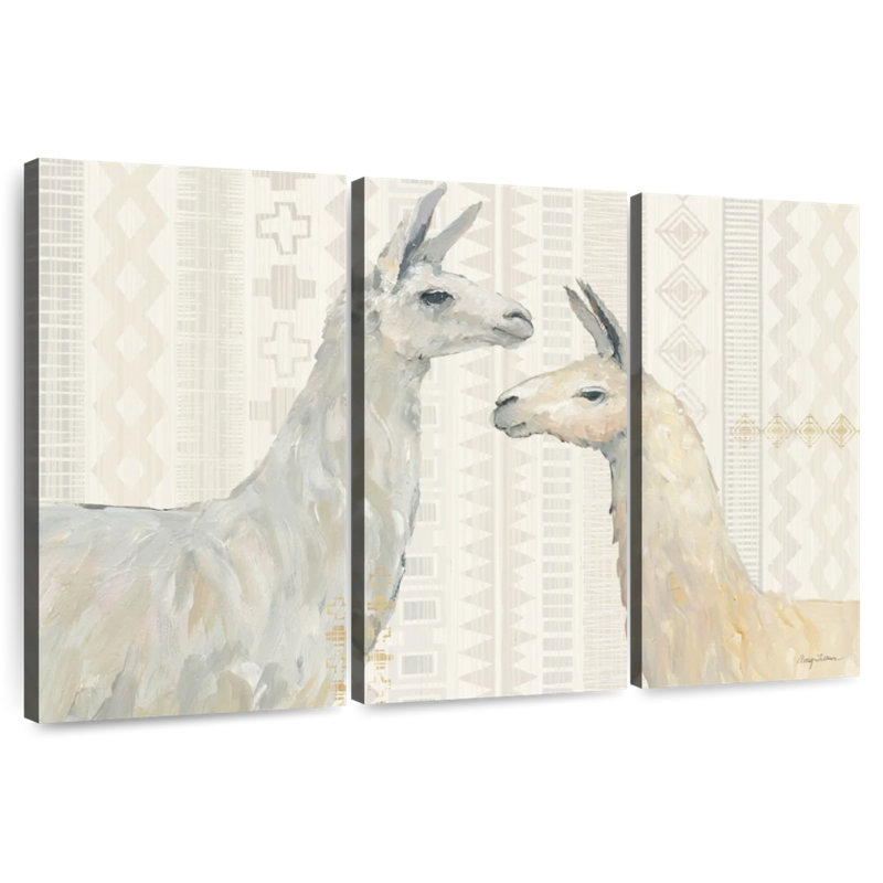 Brampt Llama Land I, 48" H x 74" W