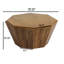 Table basse 31,5 "octogonale en bois d'hévéa pour salon, chambre à coucher-352461045