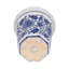 Bougie décorative en jasmin en céramique pour bibliothèque - Décoration moderne pour table basse, chambre à coucher ou décor de salon - 5 po, bleu et blanc-1305868049