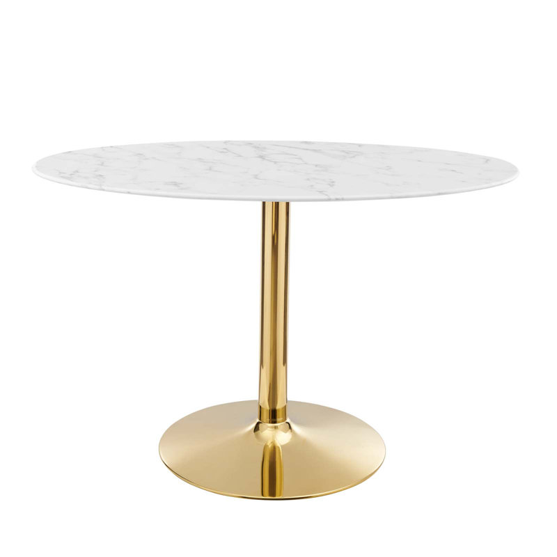Modway Verne Dining Table, White, 27.5" W x 48" L