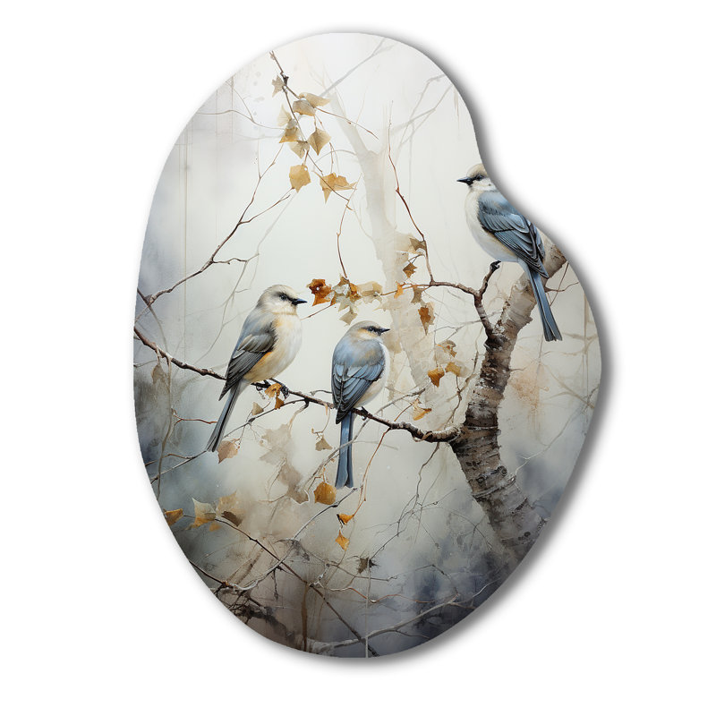 Décoration murale oiseau en forme d'oiseau Silent Watcher II, H 30 po x l 22 po x P 1 po