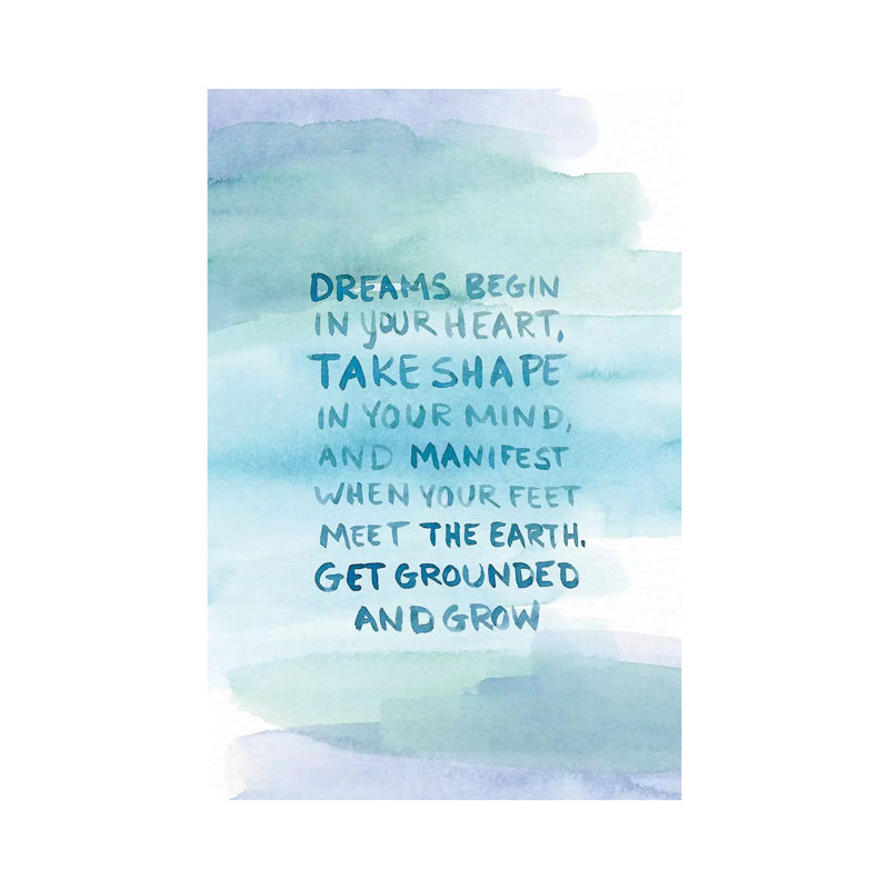 Dreams Begin by Stephanie Ryan - Print on Canvas, 66.04cm H x 45.72cm W x 3.81cm D, Wrapped Canvas