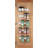Door Spice Rack with Adjustable Racks