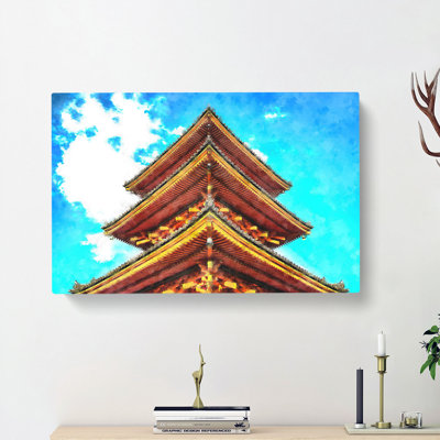 Kiyomizu Dera Pagoda In Japan - Wrapped Canvas