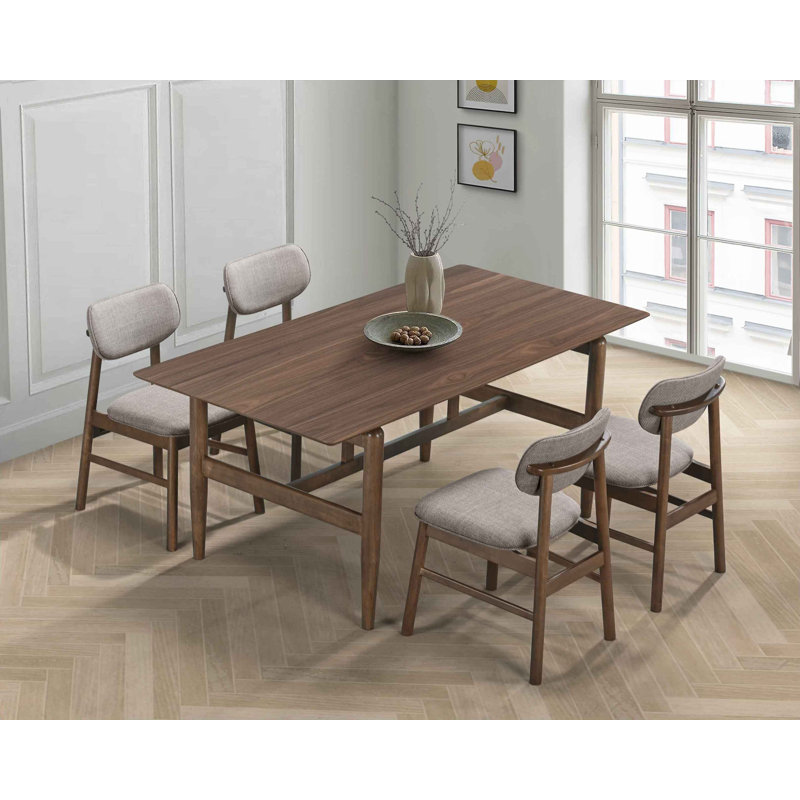 Ensemble de salle à manger Hudson, 7 pièces : table, 6 chaises, Brown