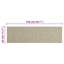 Rectangle 45 cm x 150 cm Velvet Area Rug