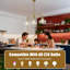 Éclairage d'îlot de cuisine moderne à 3 lumières, lustre de style campagnard linéaire pour salle à manger, luminaire suspendu doré rustique avec abat-jour en verre transparent pour îlot de cuisine