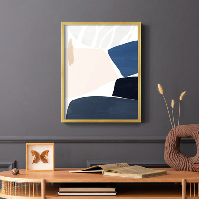 Impression sur toile Denim and Sand II - bois massif