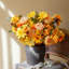 2 pièces de fleurs artificielles d'automne, bouquet de fleurs en soie pour la décoration de l'Action de grâce (doré, 2)