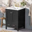 Meuble-lavabo moderne de 24 pouces avec lavabo intégré, portes à fermeture en douceur et solutions de rangement polyvalentes-115706045