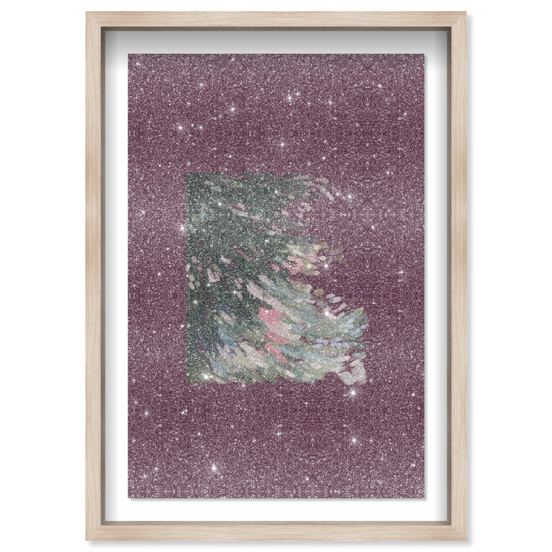 Falling Delicately Print by Oliver Gal, 11.5"H x 16.5"W, Natural Oak Shadowbox