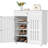 Multi-sized Louvered 5-Tier Shoe Storage Cabinet with Drawer-388163163-356603862