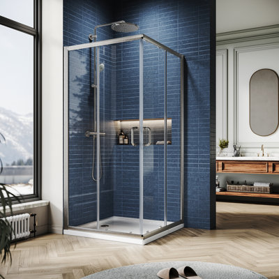 Cabine de douche carrée encadrée avec base 36 "x P 36" x H 72 "