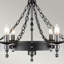 Devin 8-Light Wagon Wheel Chandelier