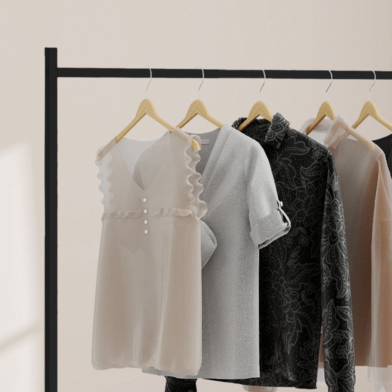 Metal Clothing Rack, Black