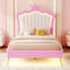 Structure de lit tapissier avec lumières DEL, lit princesse rembourré moderne-49347295