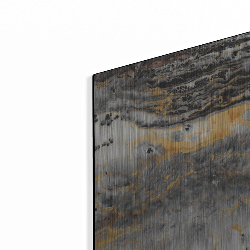 «Granite II» par Anna Hamily - reproduction d'art sur métal sans cadre, H 24 po x l 12 po x P 0,2 po