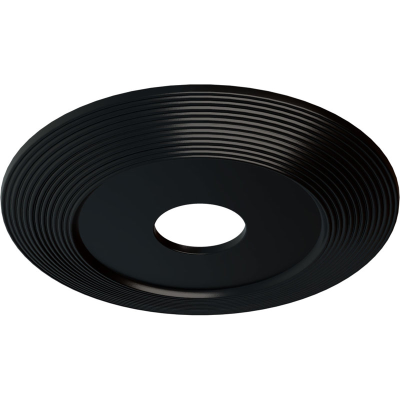 Endurathane Dublin Ceiling Medallion, 15 3/8"OD x 3 5/8"ID x 1"P (Fits Canopies up to 8 1/4"), Hand-Painted Copper Penny Finish