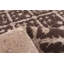 Tapis oriental brun foncé en laine touffeté à la main Anajee