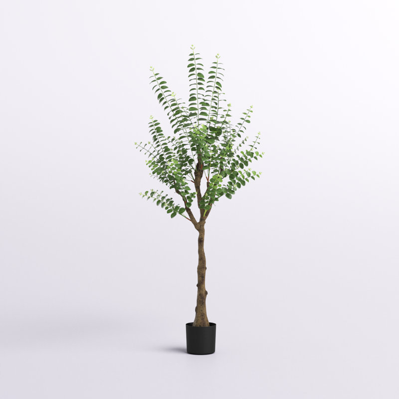 Arbre d'eucalyptus artificiel 55 po en pot