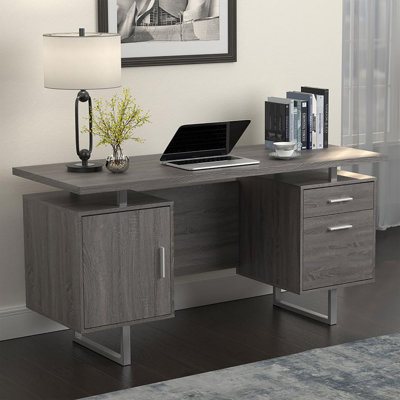 Bureau à 2 tiroirs à plateau flottant