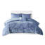 Housse de couette luxueuse en velours bleu pervenche pour lit double / grand avec literie - Graceful Luxury Embrace-119105778-119105779