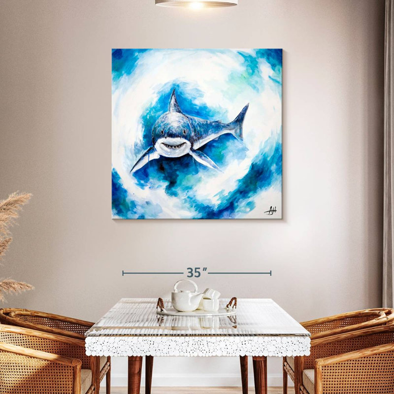 Crowle Signal Shark, 39" H x 39" W
