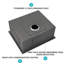 Évier de cuisine encastrable 23 po x 18 po x 9 po - Évier de cuisine à simple cuve en acier inoxydable de calibre 16 de 9 po de profondeur