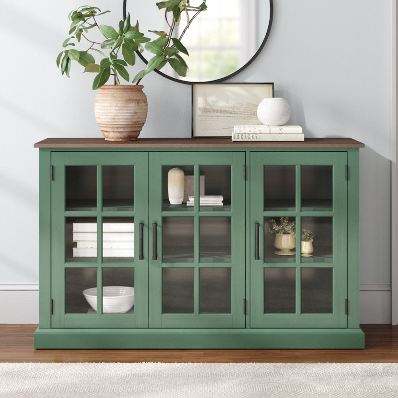 Thomas 55'' Sideboard, Kale/Brown