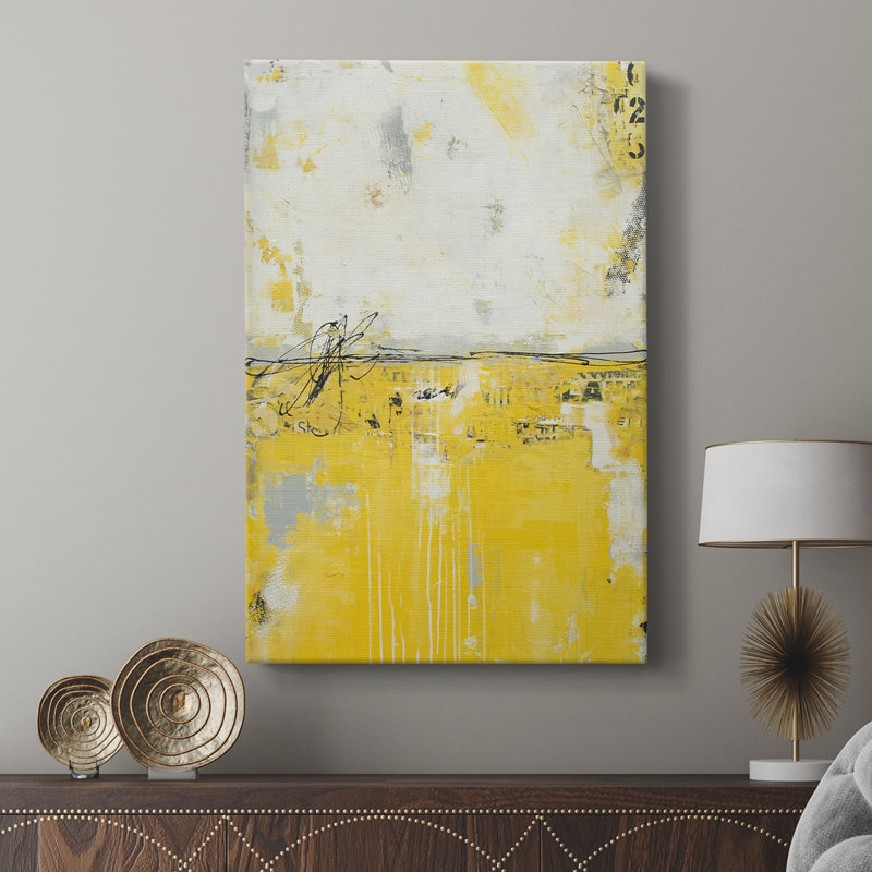 Jaune lié - galerie Cavas sur mesure, H 18 po x l 12 po