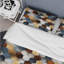 Ensemble de housse de couette orange et gris Hexagons Angularity III-119309488