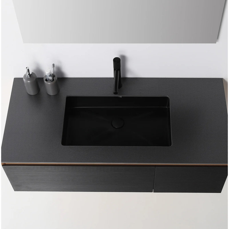 Oslo 48'' W Single Vanity, Matte Black
