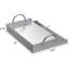 Plaque de cuisson en acier inoxydable pour barbecue, 18 po x 12 po-92399209
