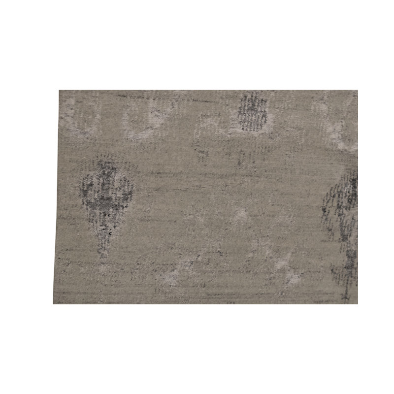 Tapis argenté et brun noué à la main de haute qualité
