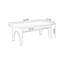 Brown Rectangular Solid Wood desk-39102880