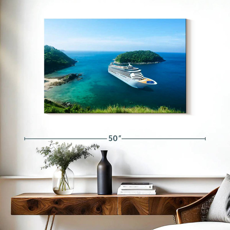 Mehar Island Cruise Ship, 26" H x 39" W