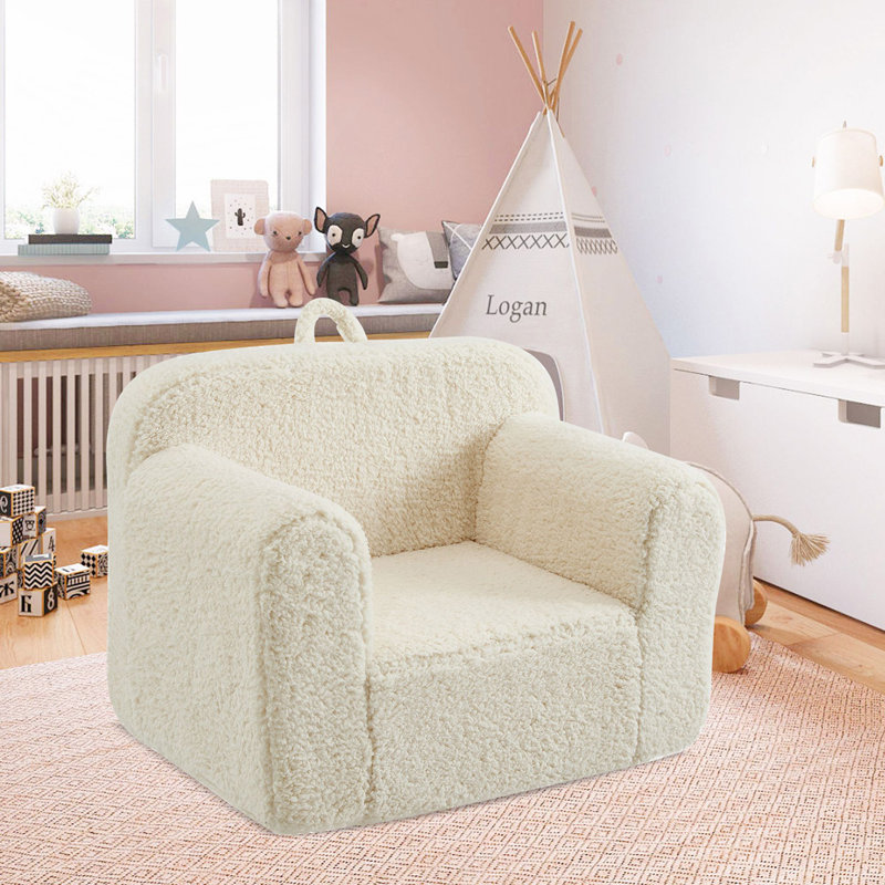 Ebern Designs Sherpa Fabric Armchair - Wayfair Canada