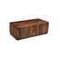 Table basse rectangulaire en bois massif avec base plateforme