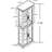 Oak Lighted Display Cabinet For Ornaments With Vintage Appeal --619943065